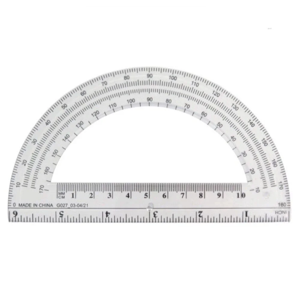 Pen+Gear Plastic Compass and Protractor Set Blue